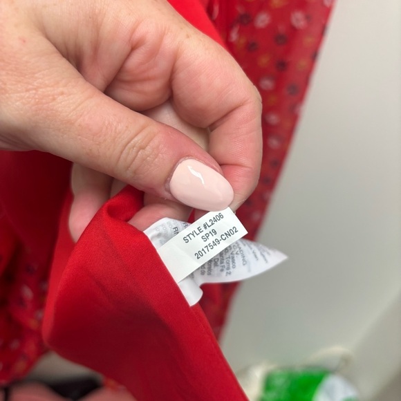 Madewell Ruffle Strap Wrap Dress Metallic Striped Praire Posies - Picture 13 of 15